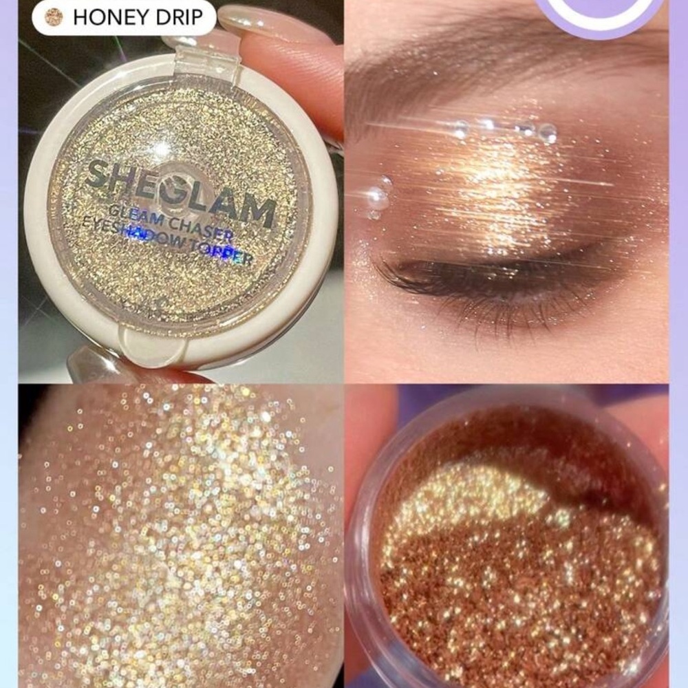 SHEGLAM Gleam Chaser Eyeshadow Topper-Honey Drip Xmas Christmas Gift Winter
